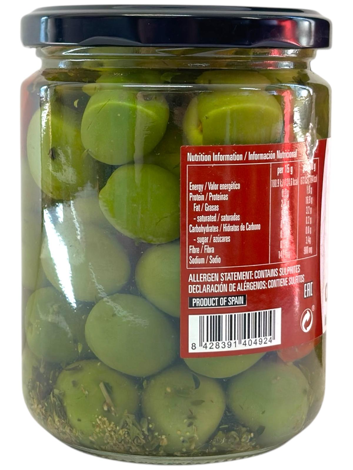 Bernal Especialidades Aceitunas Chupadedos Marinated Olives 436g Gross 250g Drained (Best Before 26-11-2028)