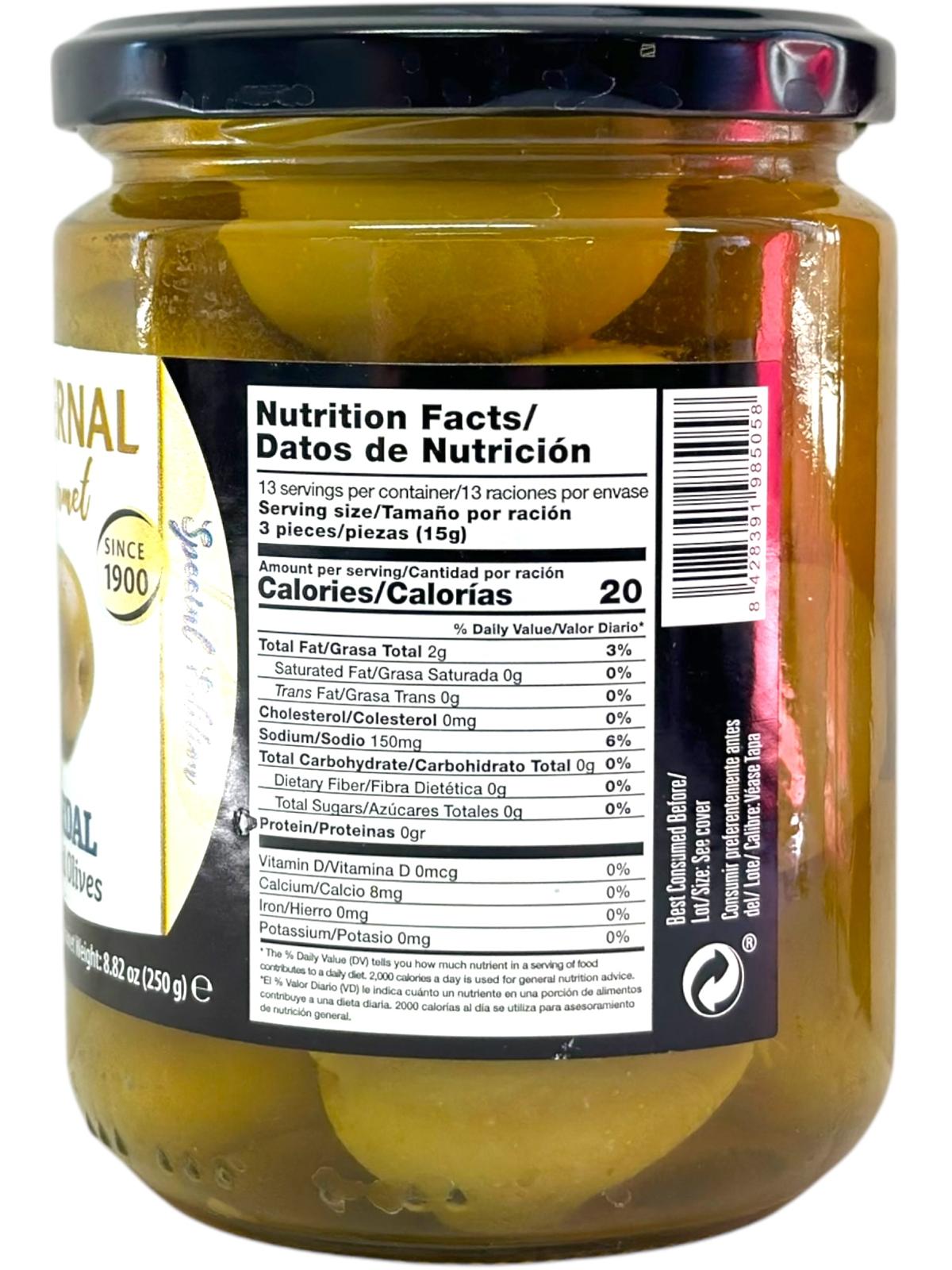 Bernal Gourmet Gordal Olives 436g (Best Before 03-12-2028)