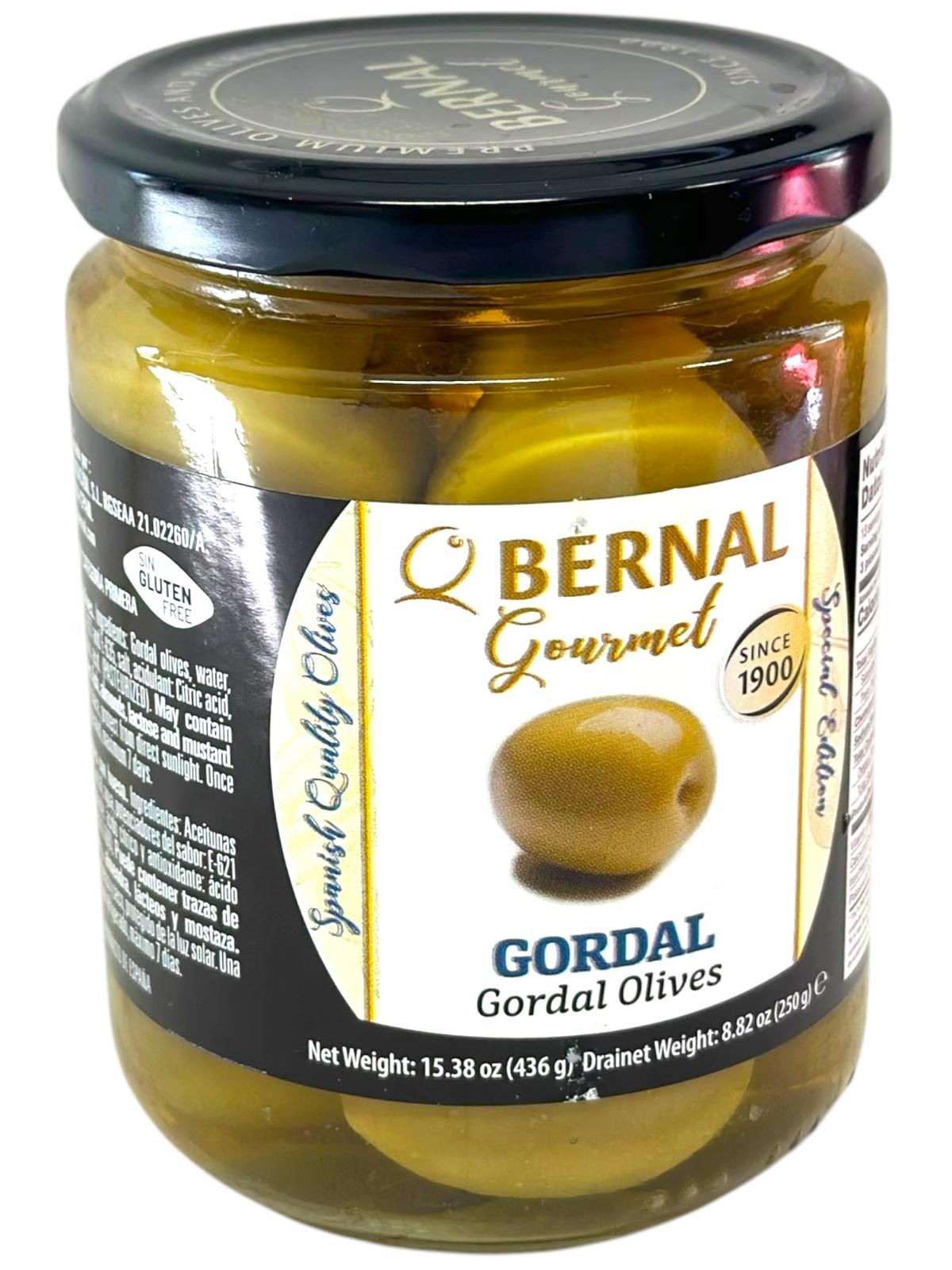 Bernal Gourmet Gordal Olives 436g (Best Before 03-12-2028)