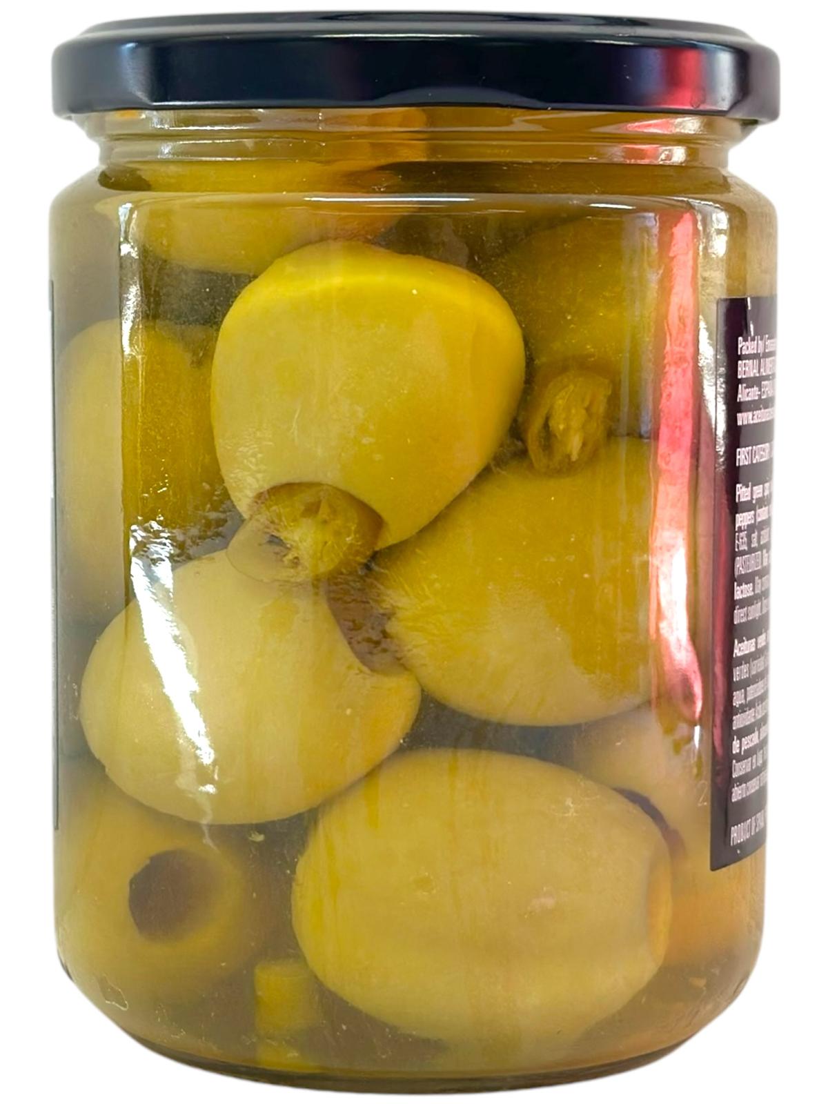 Bernal Gordal Sin Hueso Toke Picante Pitted Spicy Olives 436g (Best Before 03-12-2028)