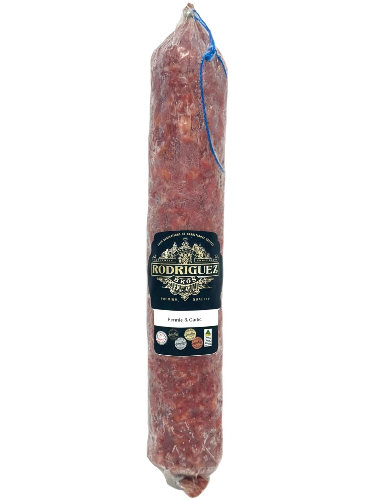 Black Pepper Salchichon Whole Salami Approx 400g random weight packet. Regular price $15.00 AUD (You are guaranteed to receive at least 385g of product, equivalent price of $38.96 per kg.