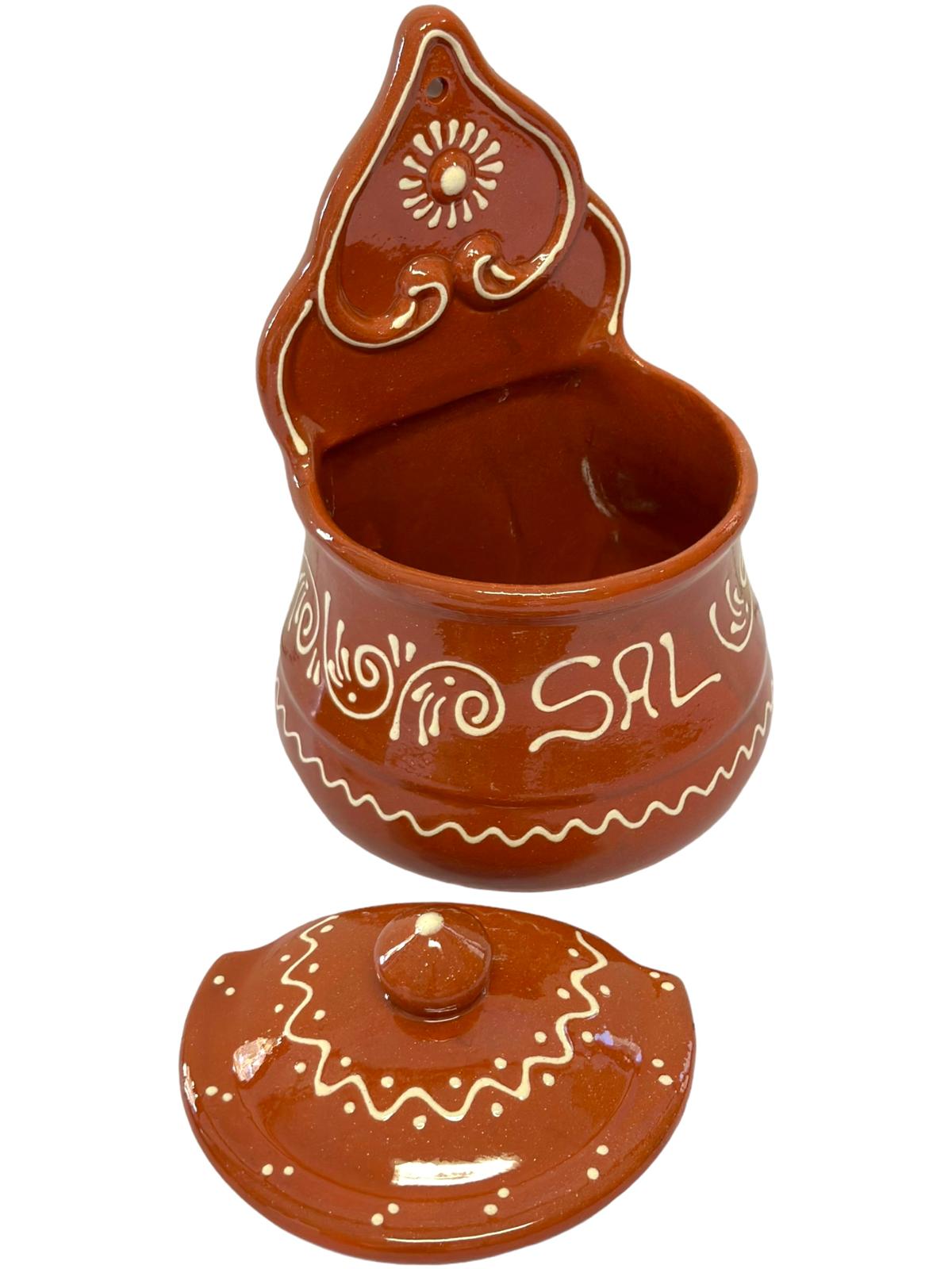 Edgar Picas Saldeiro Regional Portuguese Terracotta Salt Dish 22cm x 13cm