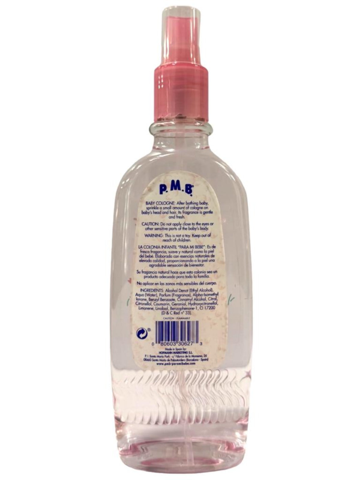 Para Mi Bebe Colonia Infantil Pink Baby Cologne Spray 250ml
