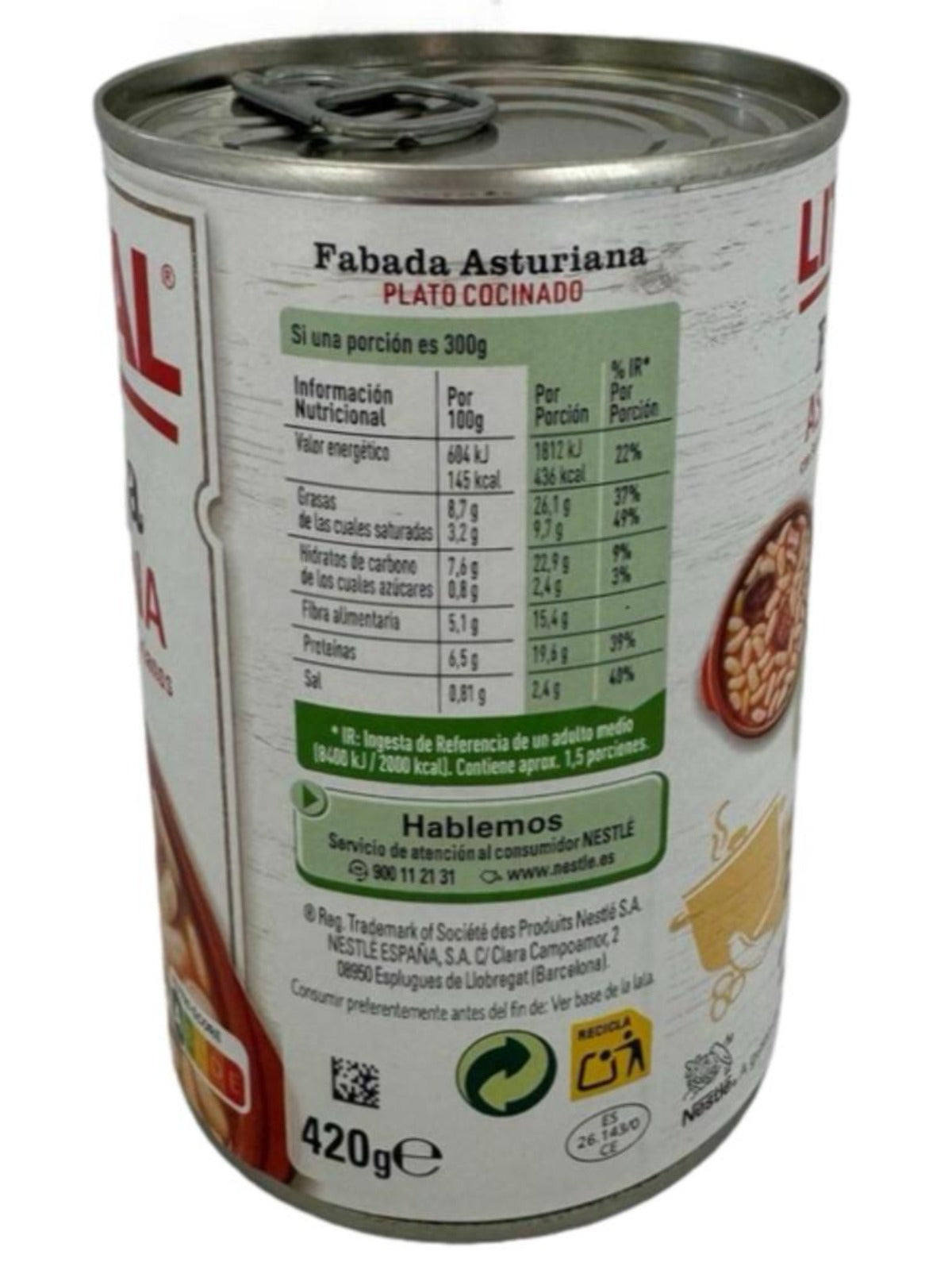 Litoral Fabada Asturiana 420g