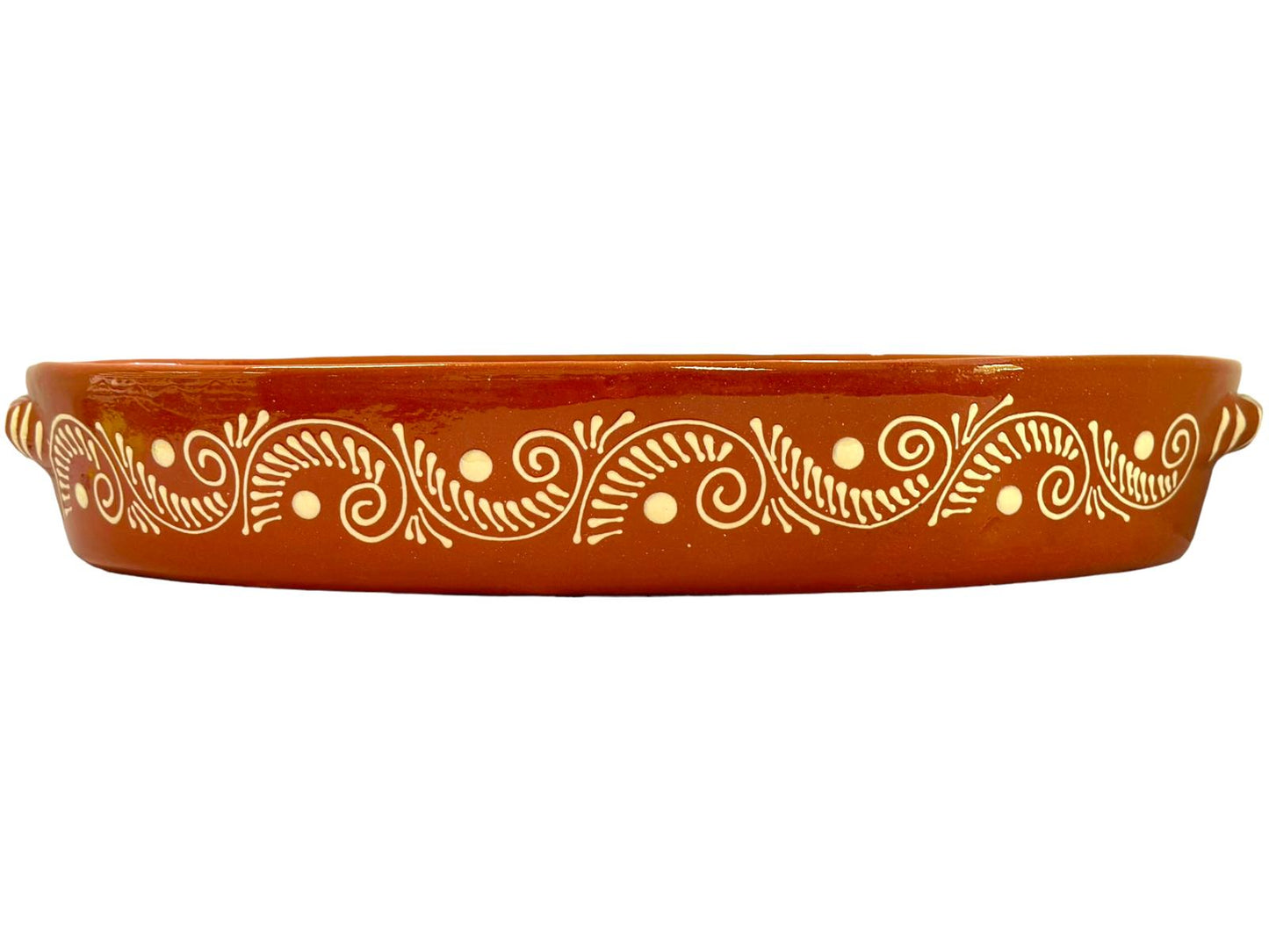 Edgar Picas Assadeira Oval Regional 4 Portuguese Terracotta Oval Baking Dish 51cm x 30cm x 9cm