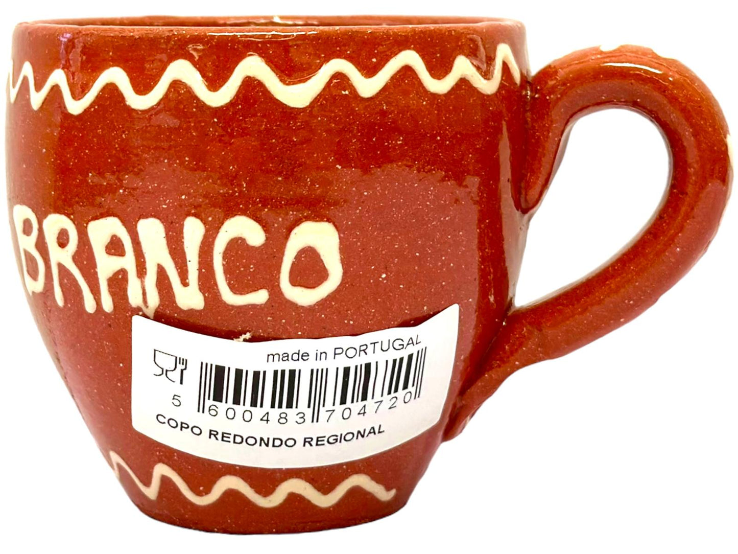 Edgar Picas Copo Redondo Regional Bebe Vinho Branco Terracotta Oval Mug 8.5cm x 9cm