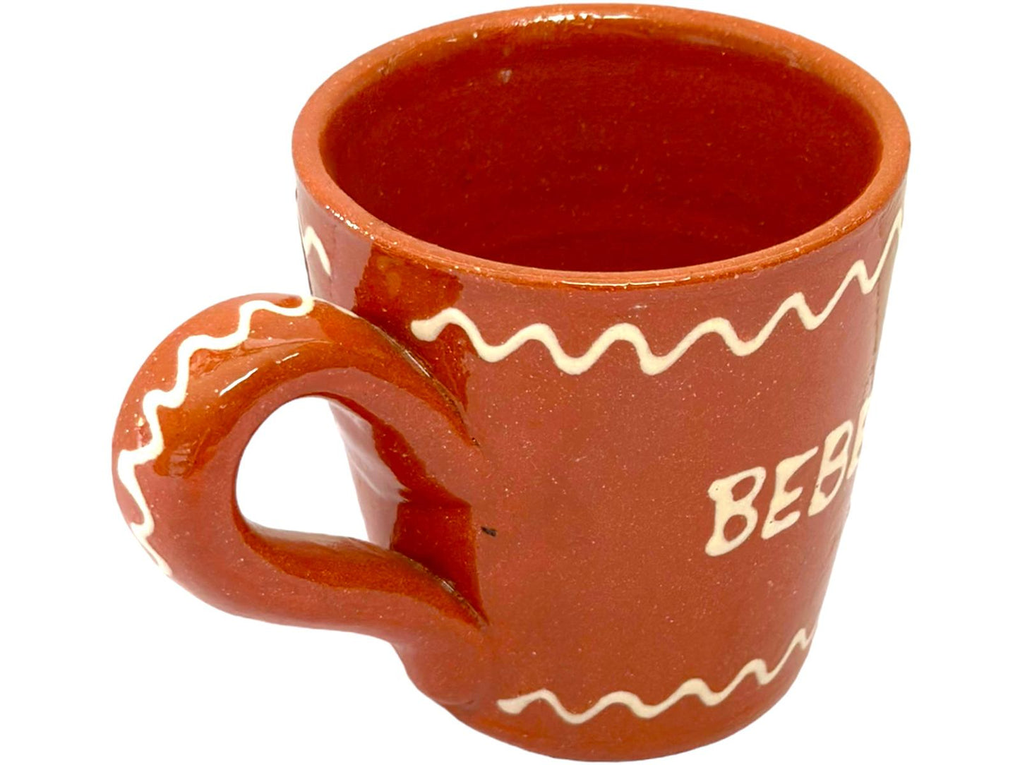 Edgar Picas Copo Direito Bebe Meu Amigo Portuguese Terracotta Mug 8.5cm x 9cm