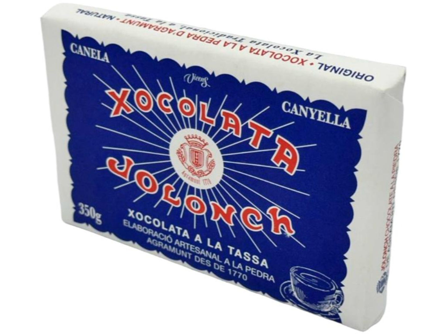 Vicens Xocolata Jolonch Xoxolata A La Pedra A La Tazza Spanish Stone Ground Hot Chocolate 350g