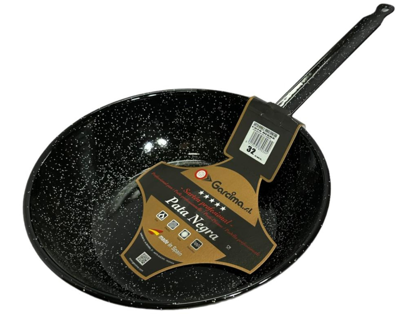 Garcima Pata Negra Sarten Enamel Spanish Deep Dish 32cm