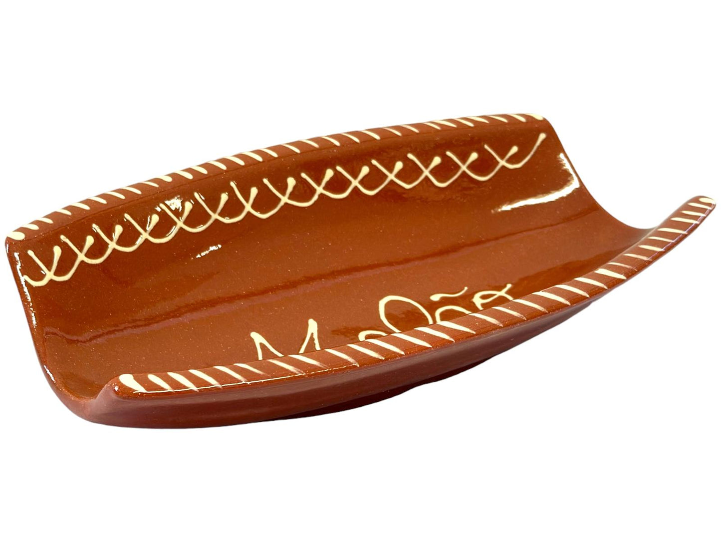 Edgar Picas Travessa Para Melao Regional Portuguese Terracotta Melon Dish 28cm x 17.5cm