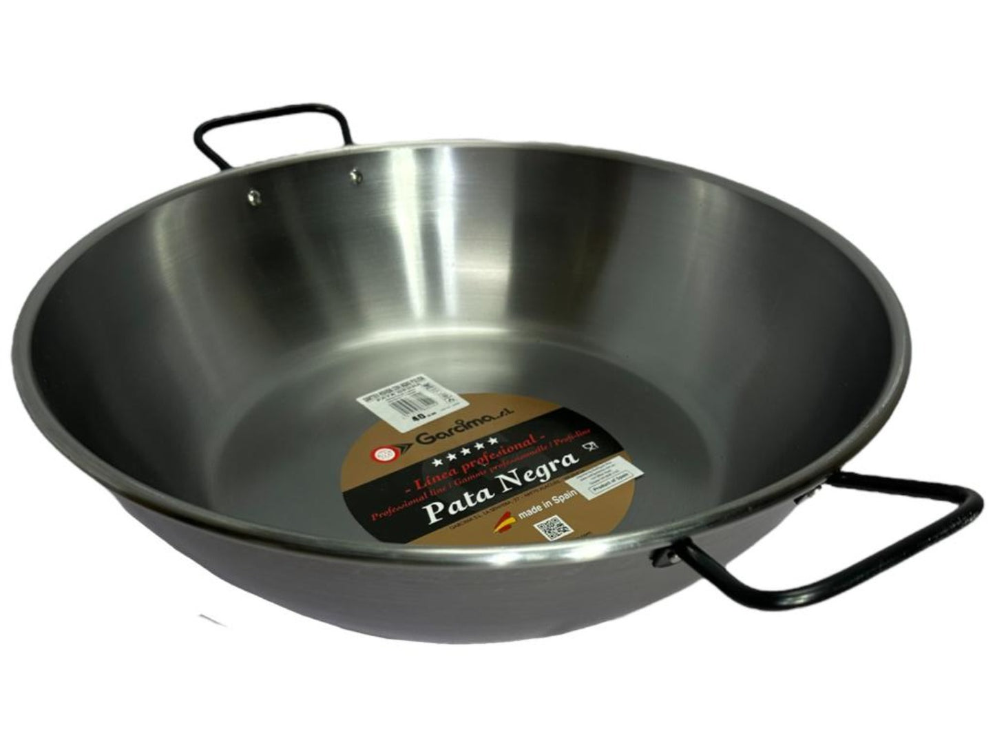 Garcima Pata Negra Sarten Honda con Asas Pulida 40cm