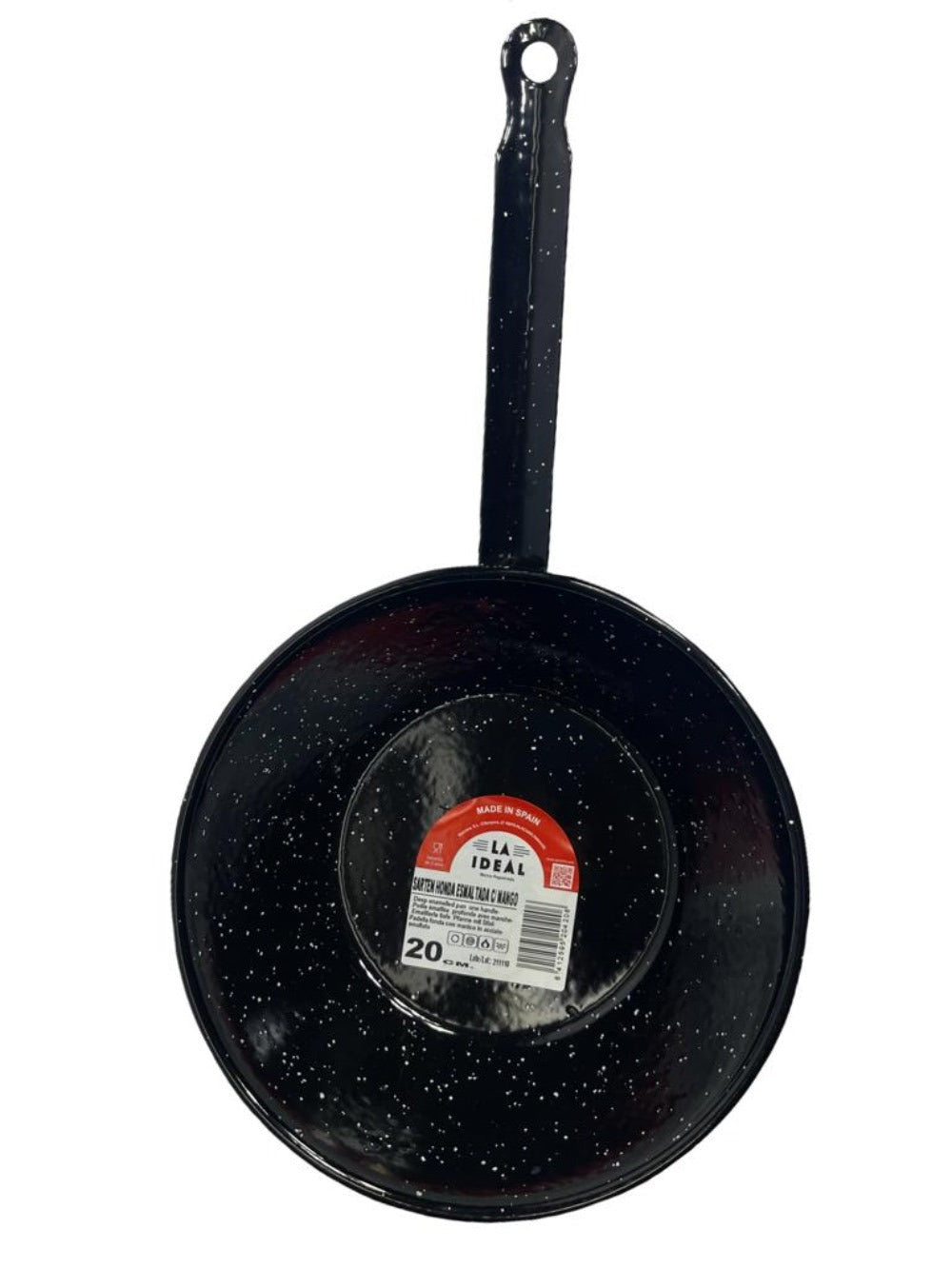 Garcima Sarten Honda Esmaltada Mango Spanish Deep Enamelled Pan 20cm