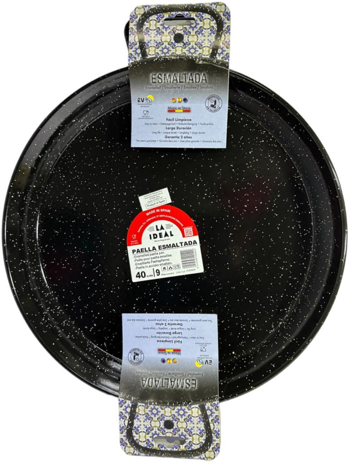 Garcima Paella Esmaltada Spanish Enamelled Paella Pan 40cm