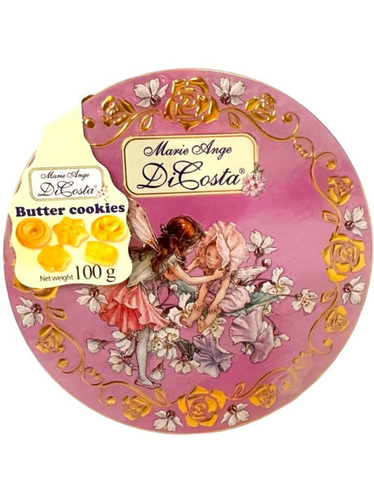 Marie Ange di Costa Flower Fairy Italian Butter Cookies—Il Girotondo in Pink 100g