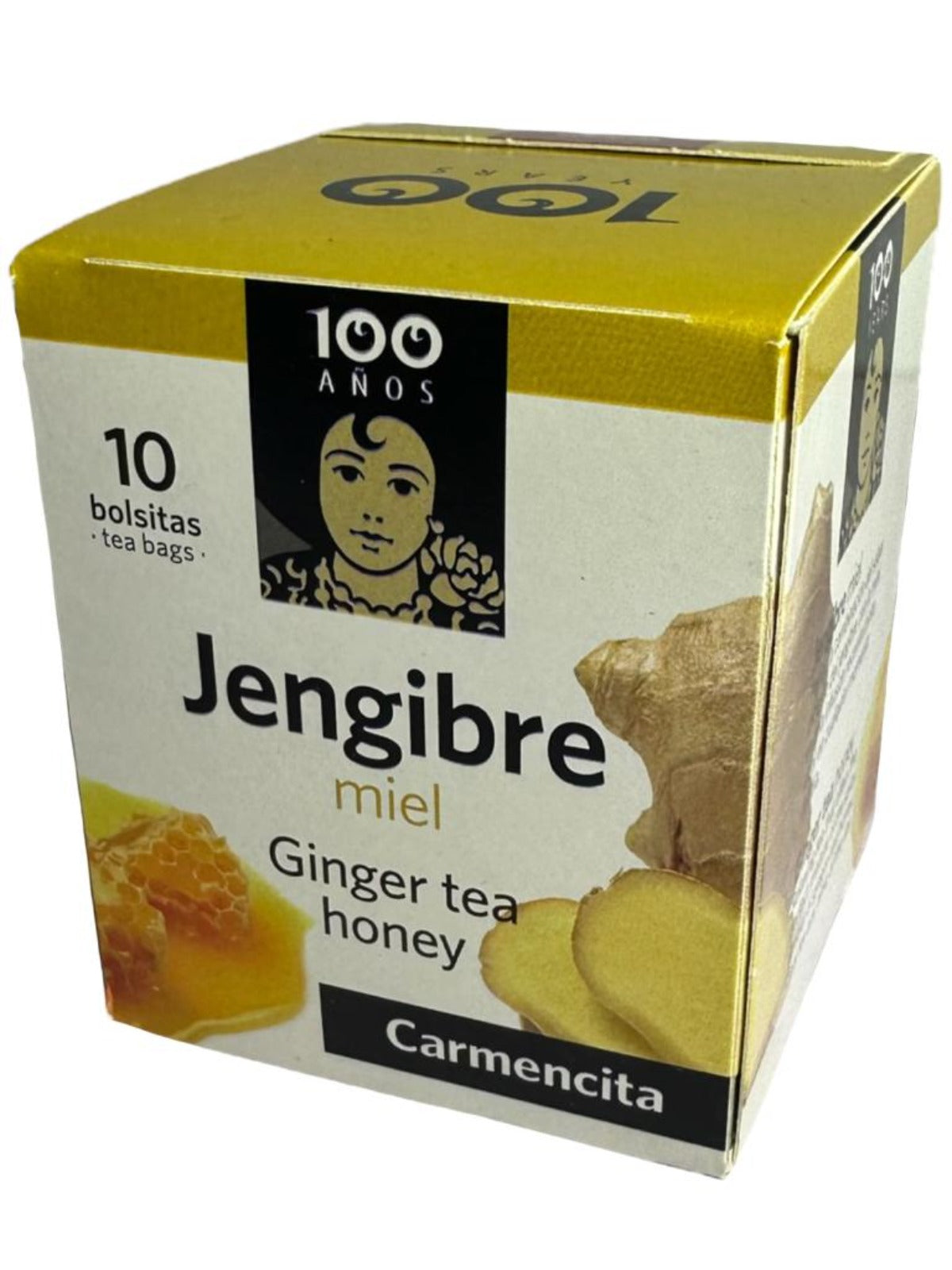 Carmencita Ginger Tea Honey 10x bags 15g (Best Before 01-01-2025)
