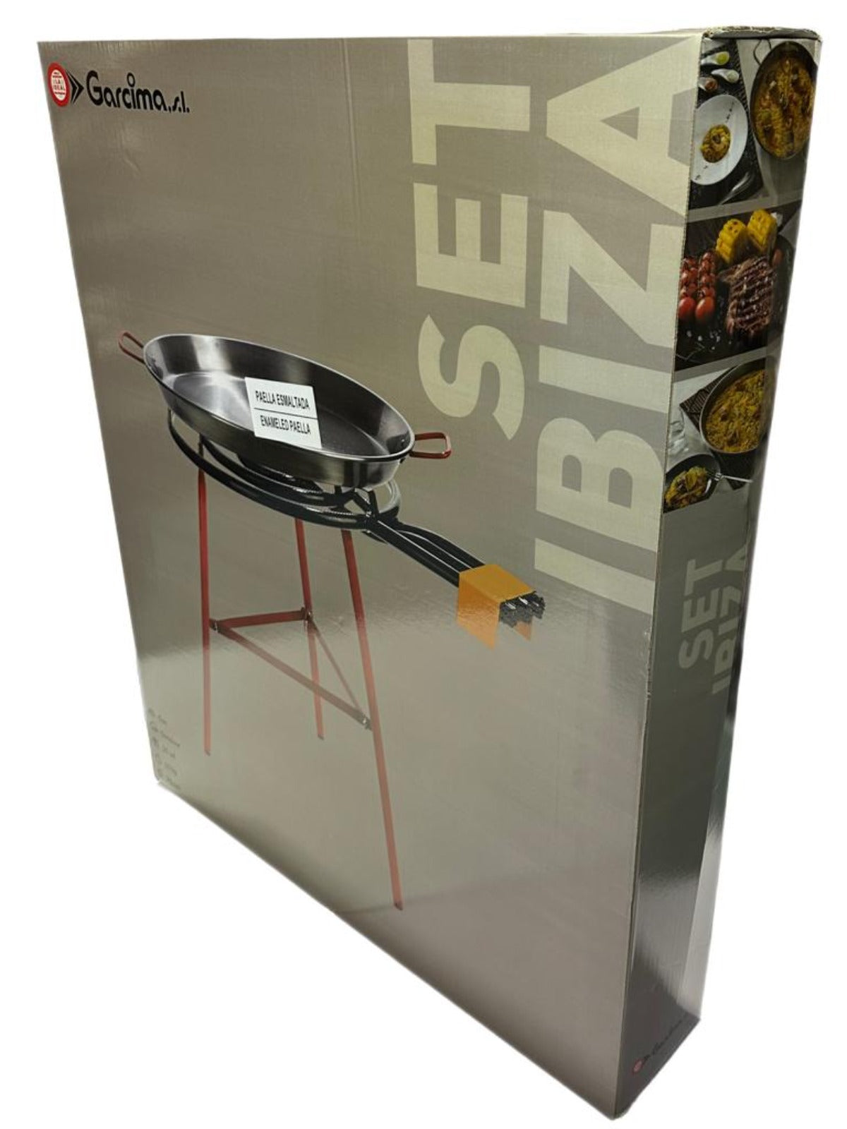 Garcima - SET IBIZA - Enamel Paella pan Burner Kit 70cm