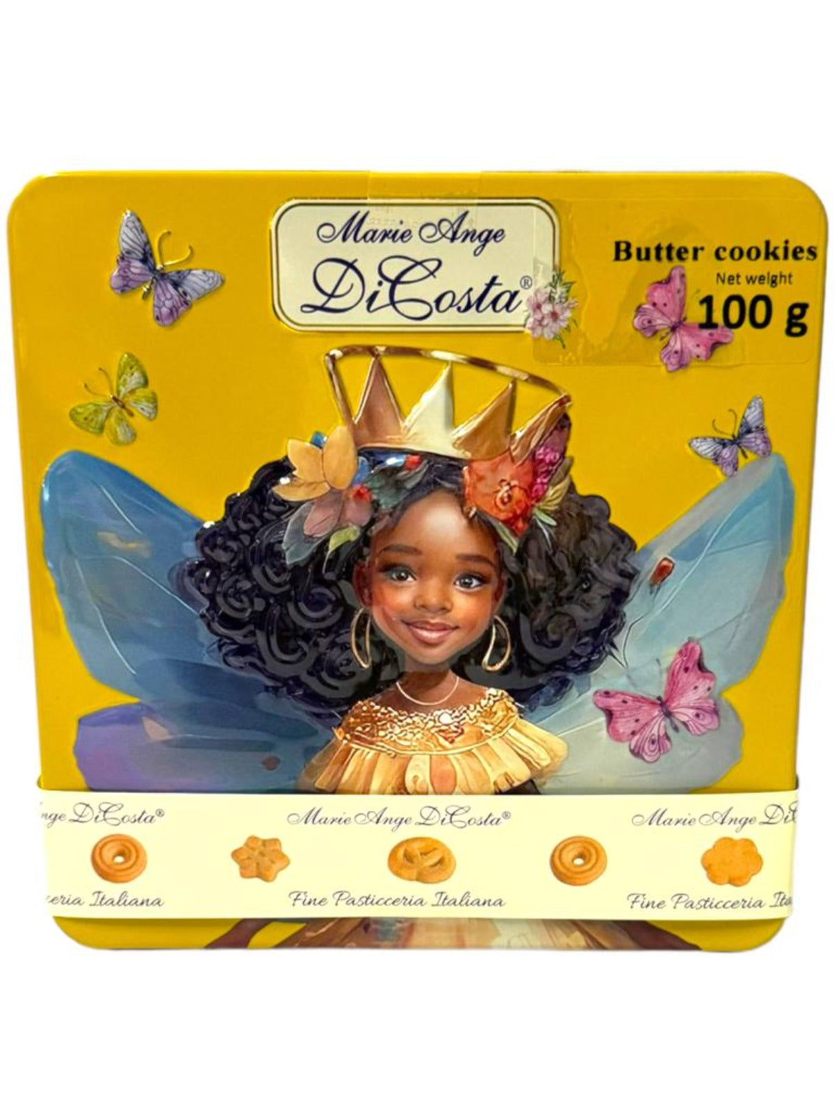 Marie Ange di Costa Flower Fairy Italian Butter Cookies—La Principessa in Gold 100g
