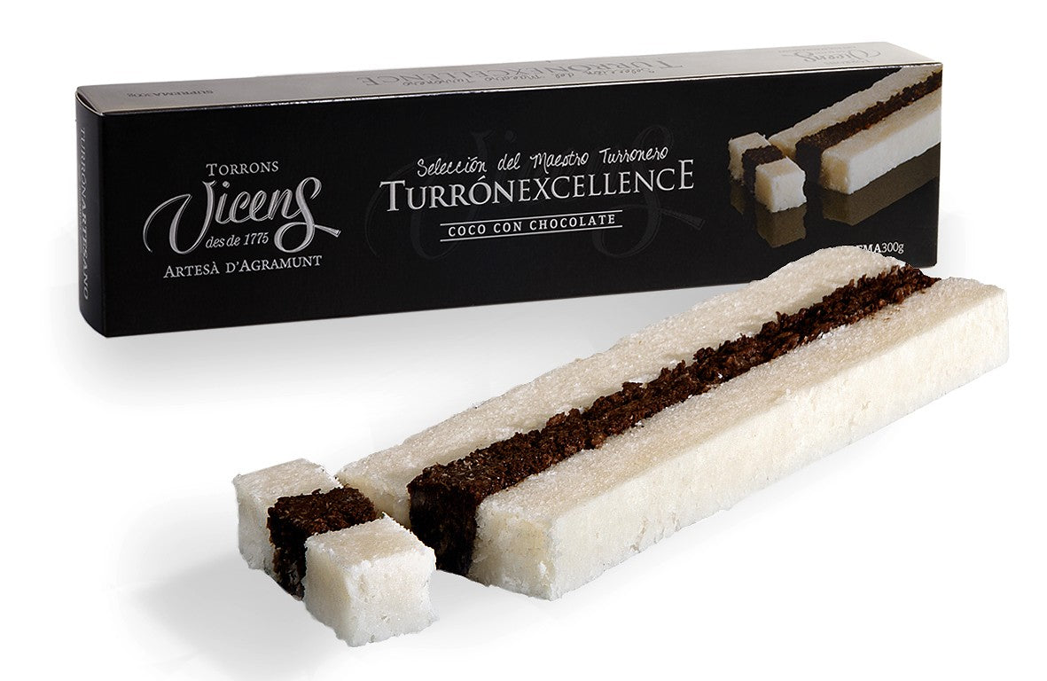 Vicens Coconut Nougat WIth Chocolate 300g (Best Before 01-04-2026)