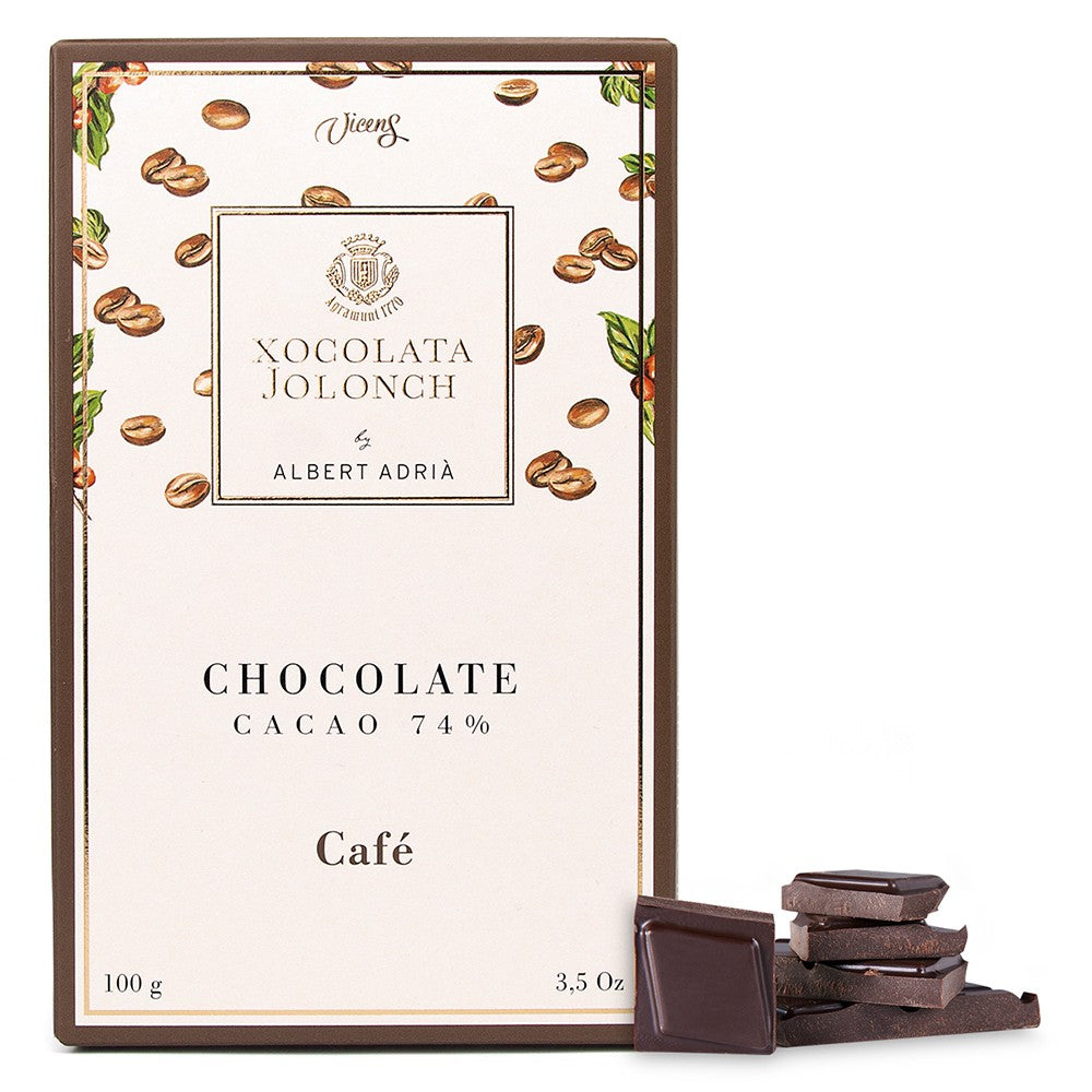 Vicens Xocolata Jolonch Chocolate Cafe Dark Chocolate With Coffee 100g