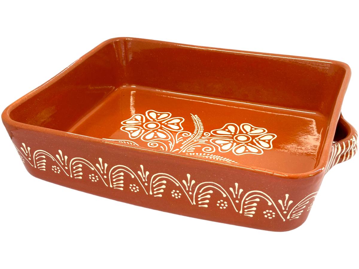 Edgar Picas Assadeira Quadrada Regional 4 Portuguese Terracotta Square Baking Dish 37cm x 31cm x 9cm