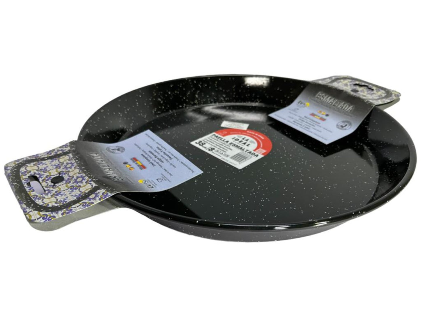 Garcima Paella Esmaltada Spanish Enamelled Paella Pan 38cm