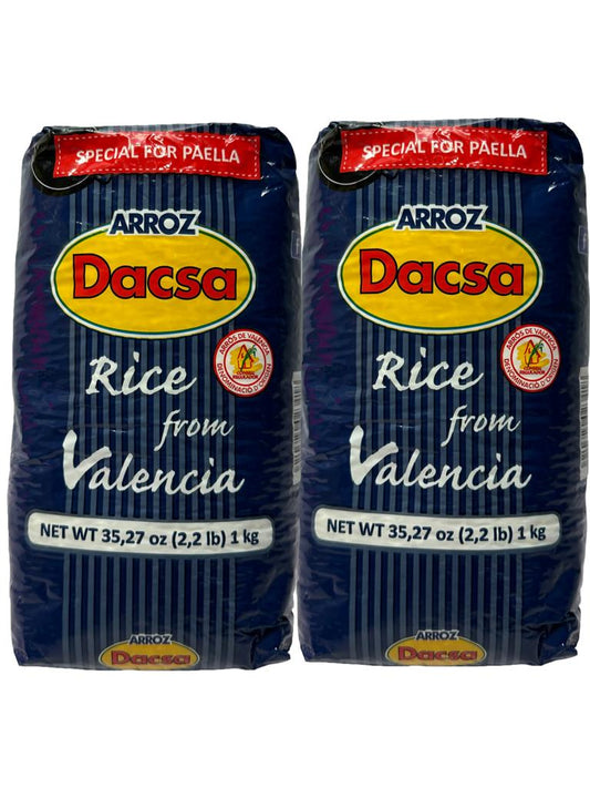 Dacsa Arroz de Valencia Valencian Rice for paella 2x1kg