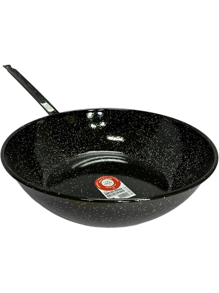 Garcima Sarten Honda Esmaltada Mango Spanish Deep Enamelled Pan 40cm