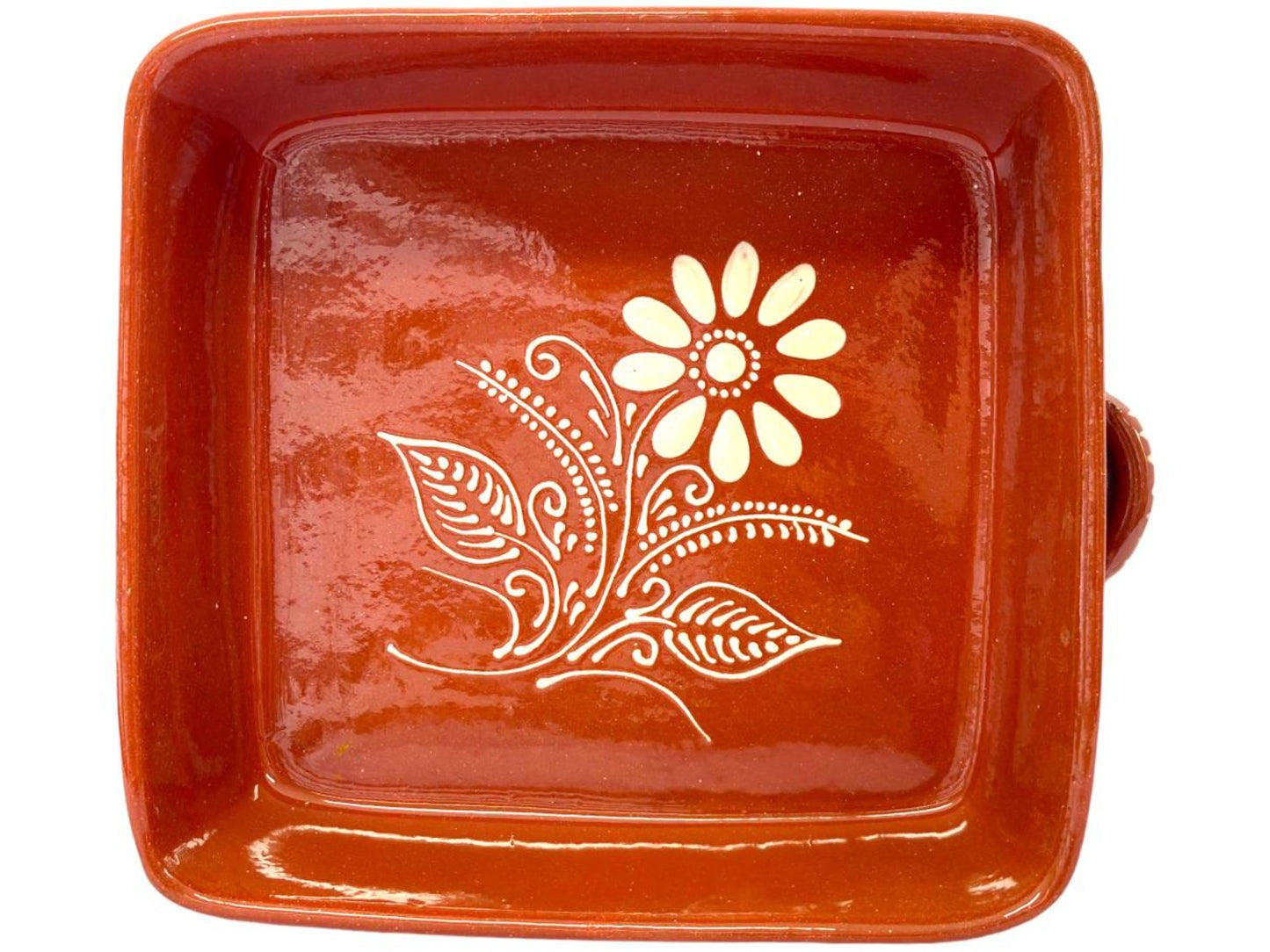 Edgar Picas Assadeira Quadrada Regional 2 Portuguese Terracotta Square Baking Dish 26cm x 25cm x 7.5cm