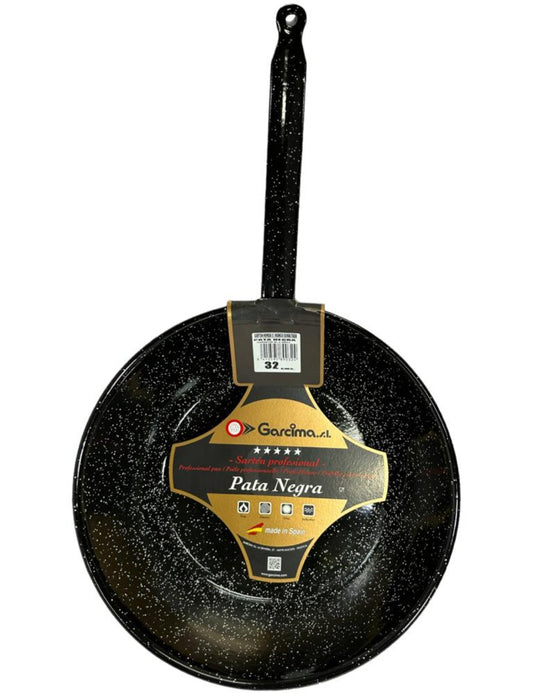 Garcima Pata Negra Sarten Enamel Spanish Deep Dish 32cm