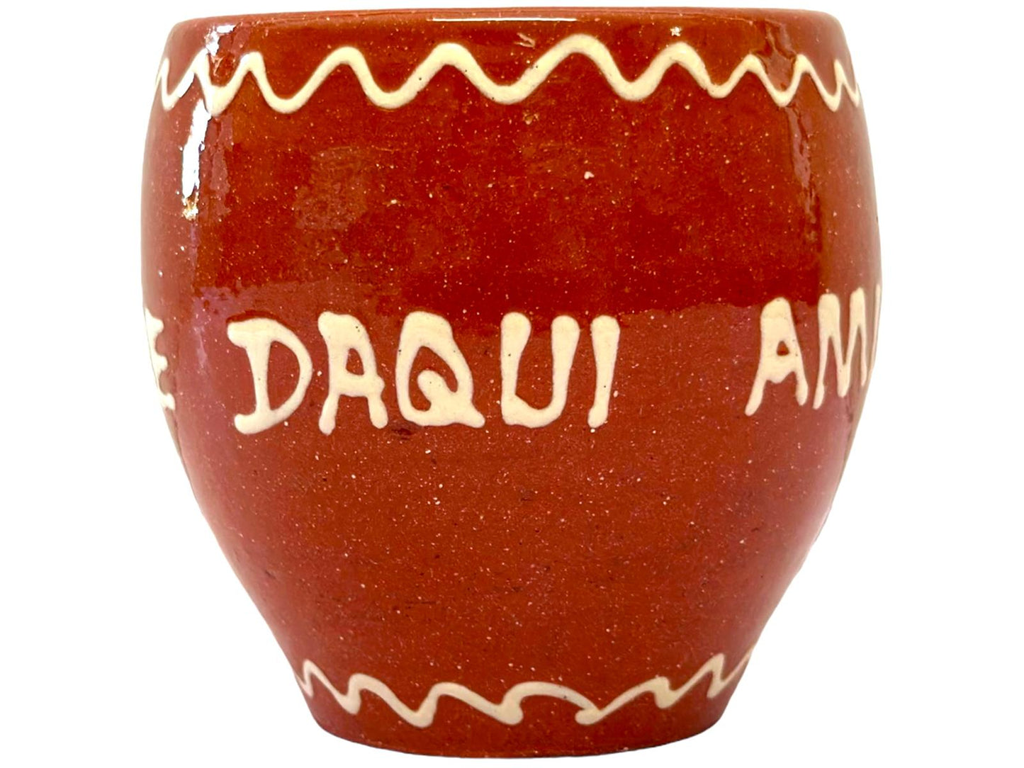 Edgar Picas Copo Redondo Regional Bebe Daqui Amigo Terracotta Oval Mug 8.5cm x 9cm