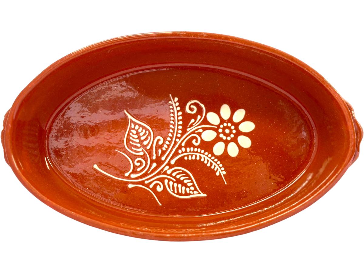Edgar Picas Assadeira Oval Regional 0 Portuguese Terracotta Oval Baking Dish 25cm x 15cm x 5.5cm
