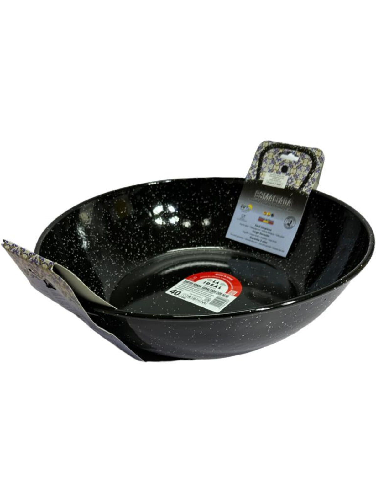 Garcima Sarten Honda Esmaltada Con Asas Deep Enamelled Pan 2 Handles 40cm