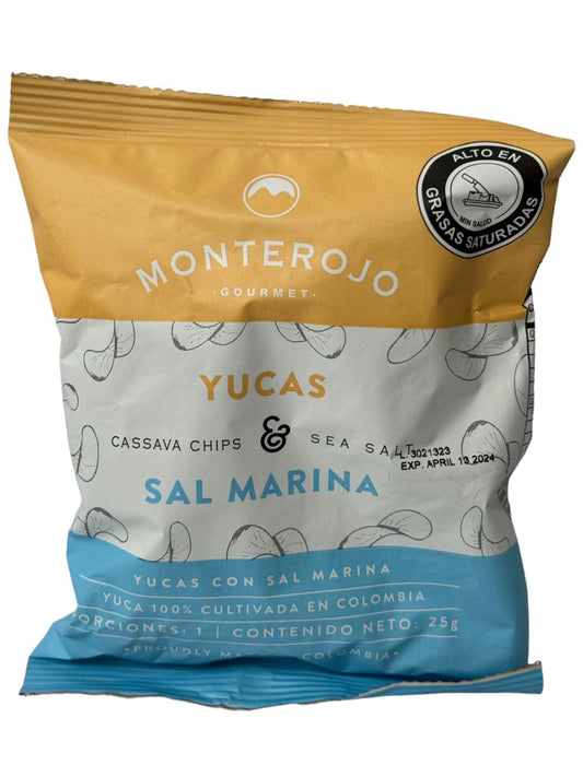 Monterojo Yucas Sal Marina Cassava Chips Sea Salt Flavour 25g
