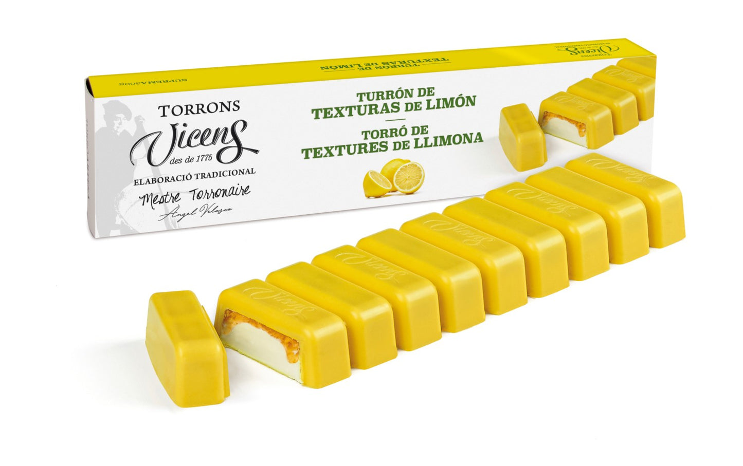 Vicens Turron Limon Lemon Nougat 300g (Best Before 01-01-2026)