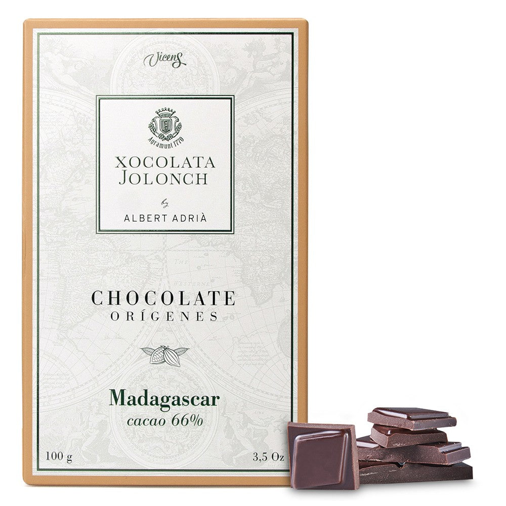 Vicens Xocolata Jolonch Chocolate Origines Madagascar 66% Cacao Dark Chocolate With Madagascar Cacao 100g