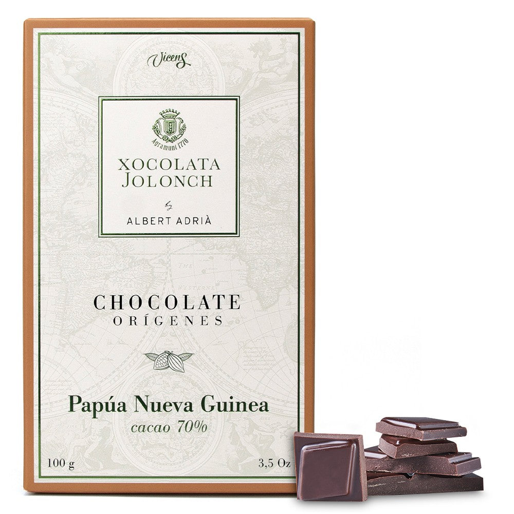 Vicens Xocolata Jolonch Chocolate Origines Papua New Guinea 70% Cacao Dark Chocolate With Papua New Guinean Cacao 100g