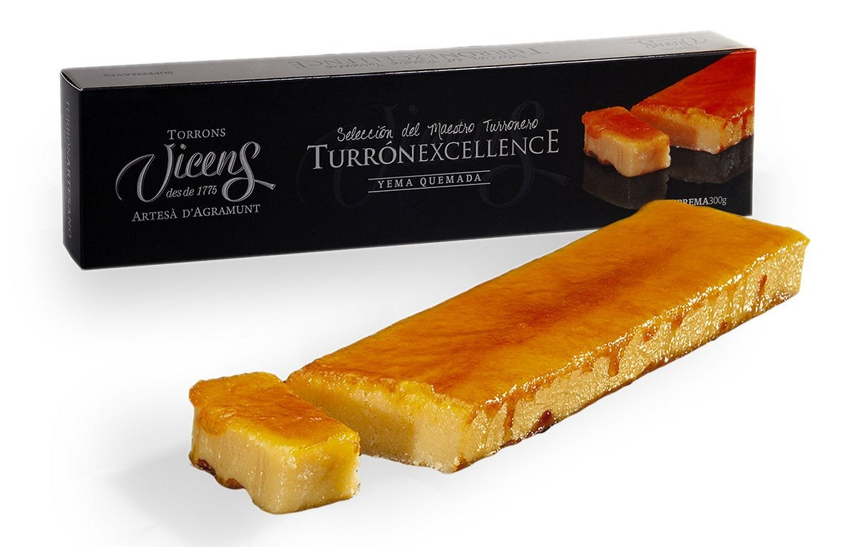 Vicens Turron Yema Quemada Spanish Toasted Egg Yolk Nougat 300g