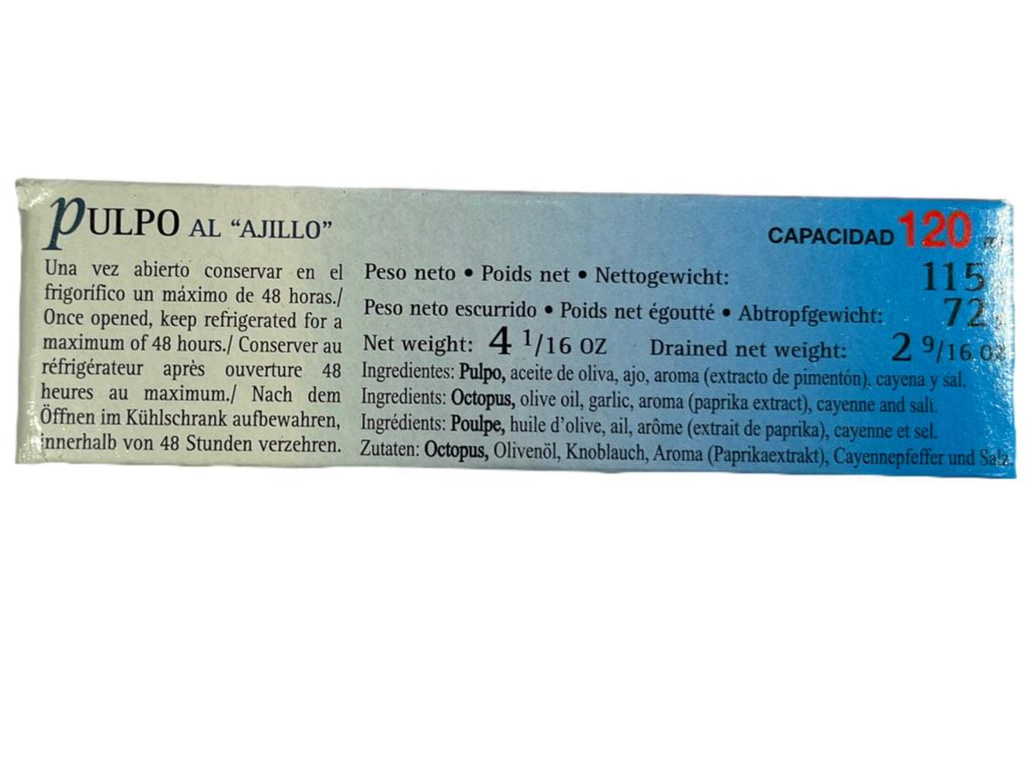 Vigilante Pulpo Al "Ajillo" Salsa Picante
