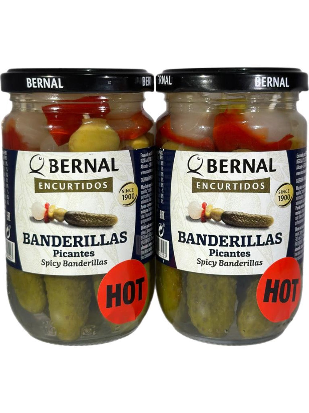 Bernal Banderillas Picantes Spicy Banderillas Cocktail 2 Pack 300g x2