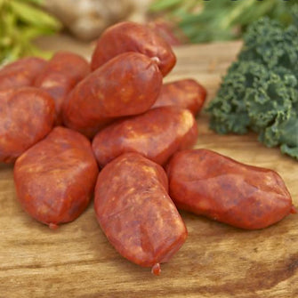 FROZEN AVAILABLE IN STORE ONLY - Chorizo Bilbao Sweet Pork Chorizo Frozen 9 piece pack approx 500g