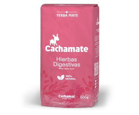 Cachamate - Yerba Mate Hierbas Digestivas Rosa 1kg
