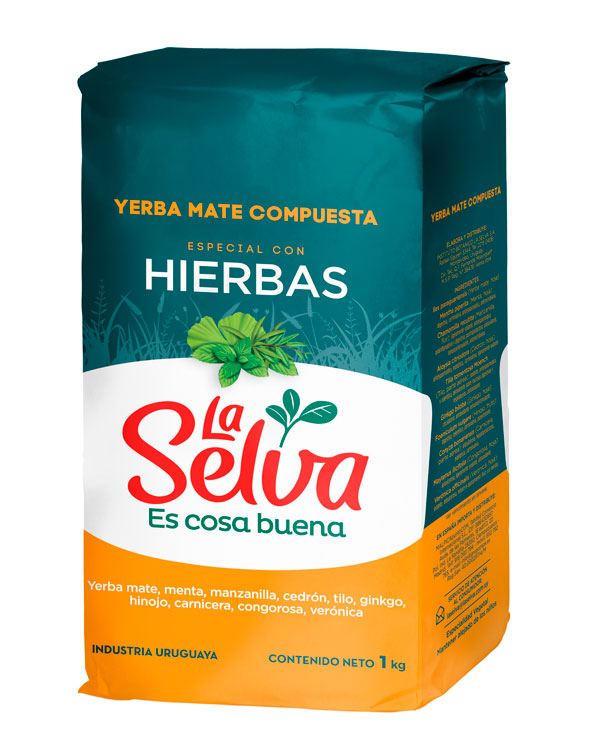 Compuesta con Hierbas La Selva 1kg Yerba Mate