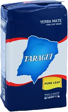 Taragui Yerba Mate Blue Pure Leaf 1kg