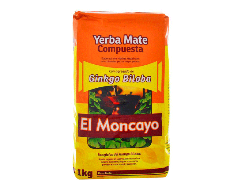 El Moncayo 1kg Yerba Mate Ginkgo Biloba