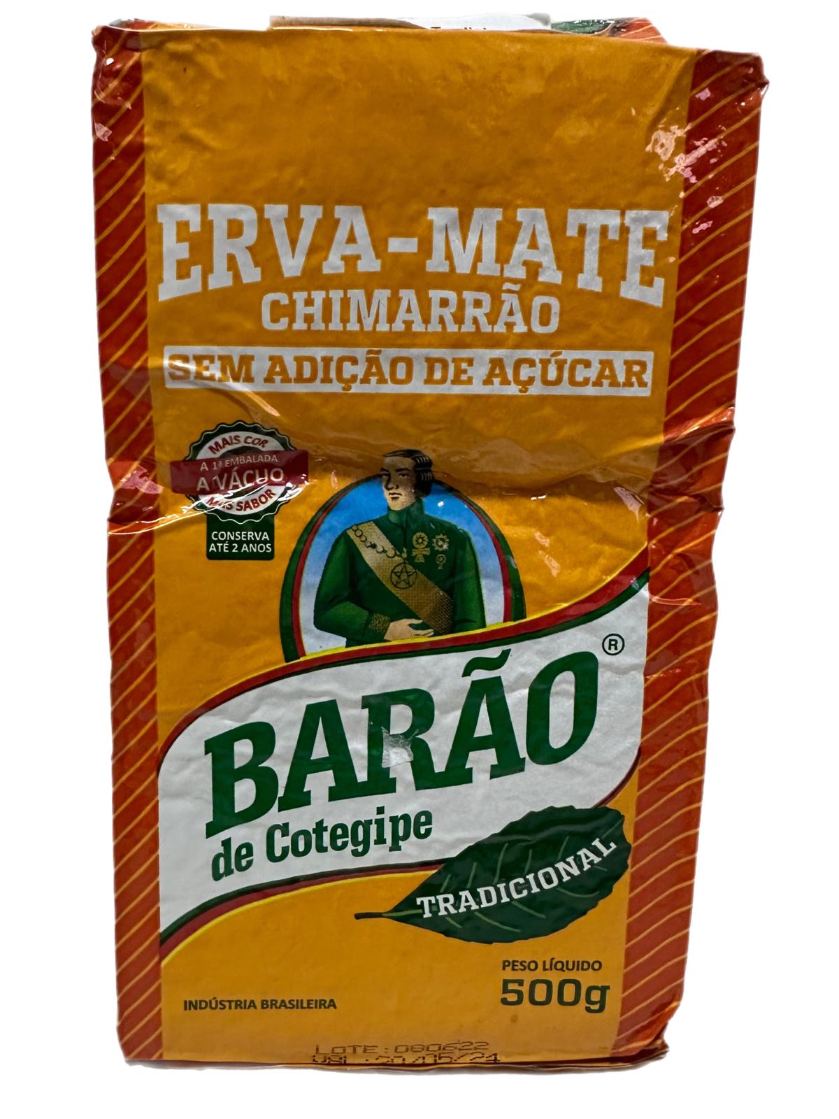 Erva Mate Chimarrao Sem Adicao de Acucuar Barao 500g
