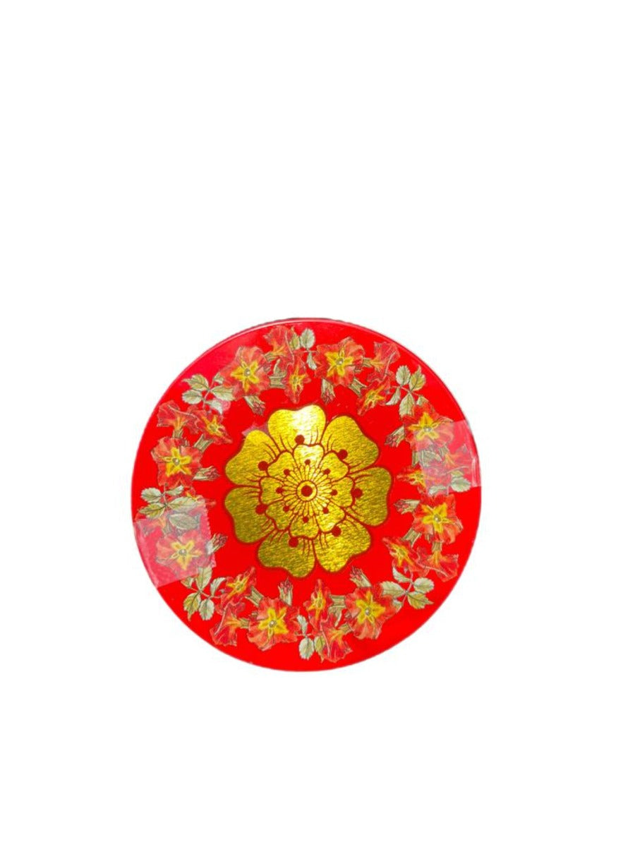 Marie Ange di Costa Italian Flower Fairy Gift Tin with Praline Chocolates--Il Cannocchiale in Crimson 140g