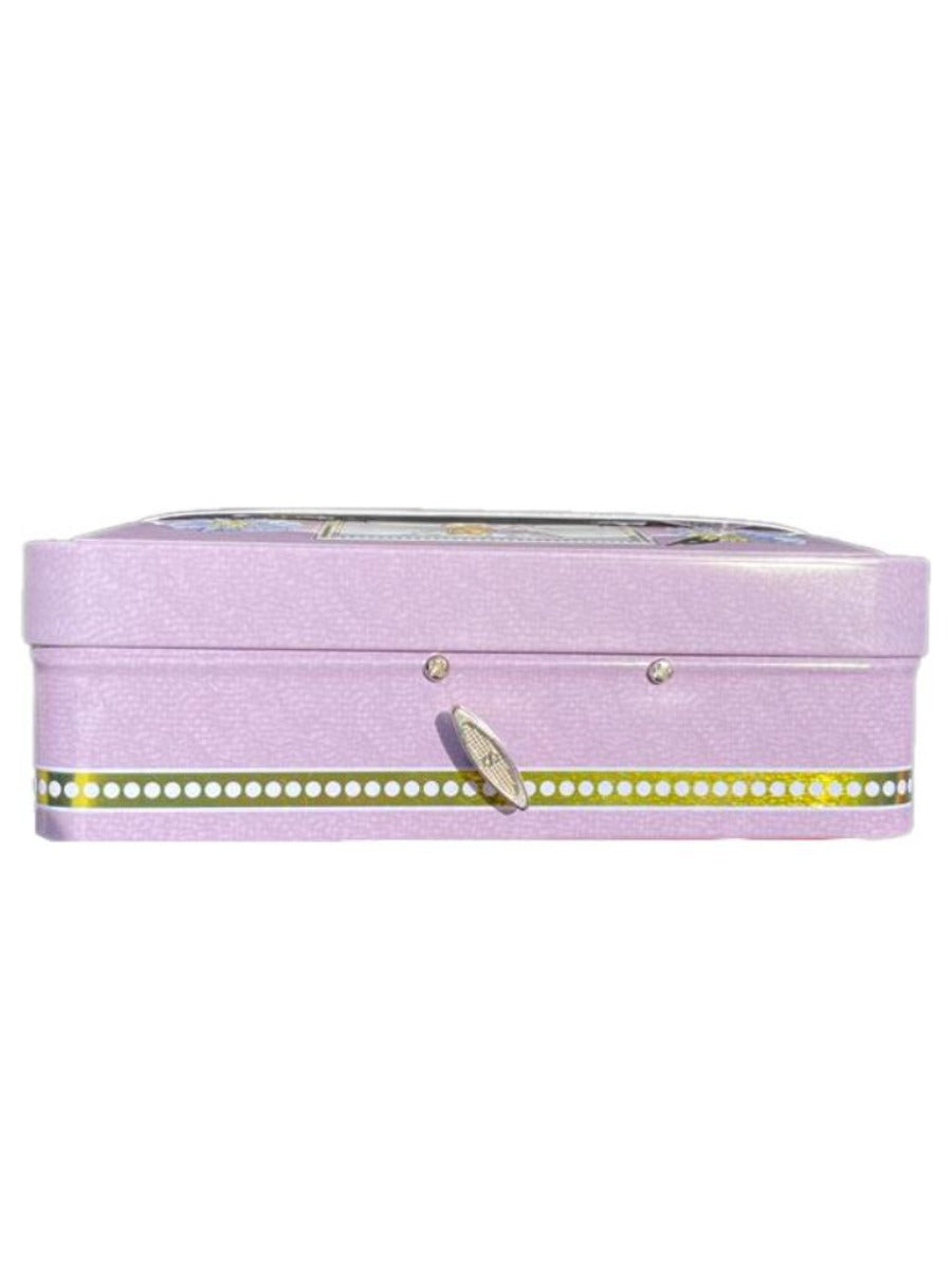 Marie Ange di Costa Italian Flower Fairy Music Box with Butter Cookies-The Hour Glass in Lilac 140g