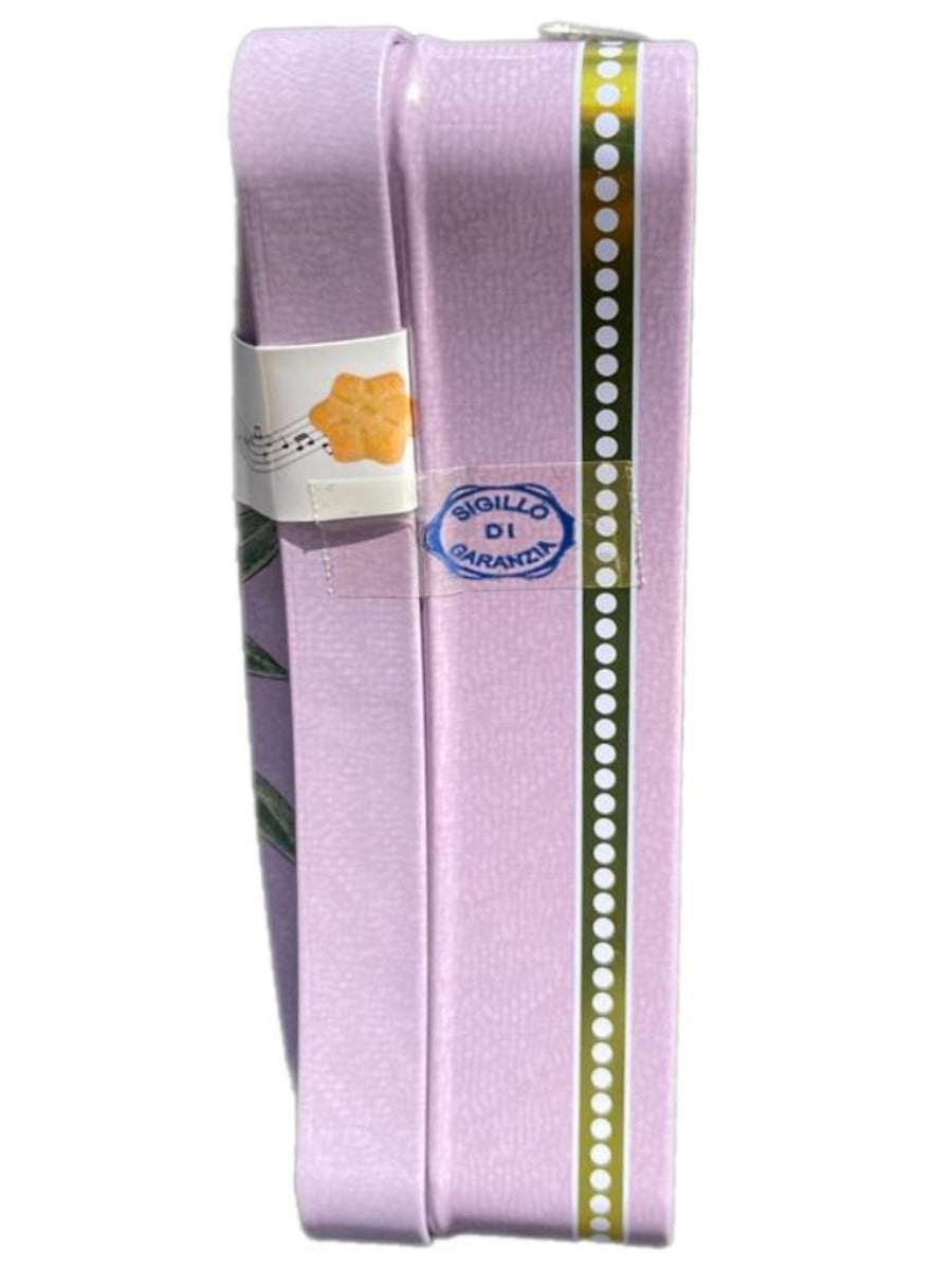 Marie Ange di Costa Italian Flower Fairy Music Box with Butter Cookies-The Hour Glass in Lilac 140g