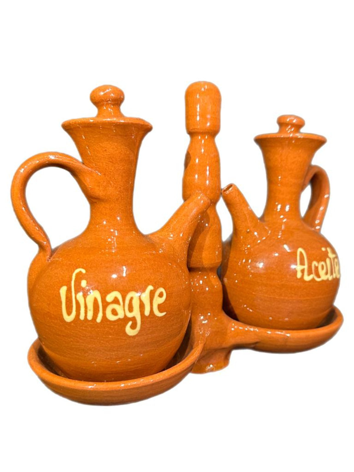 HP Padilla Juego de Aceite y Vinagre Spanish Terracotta Vinegar and Oil Set 200ml x2