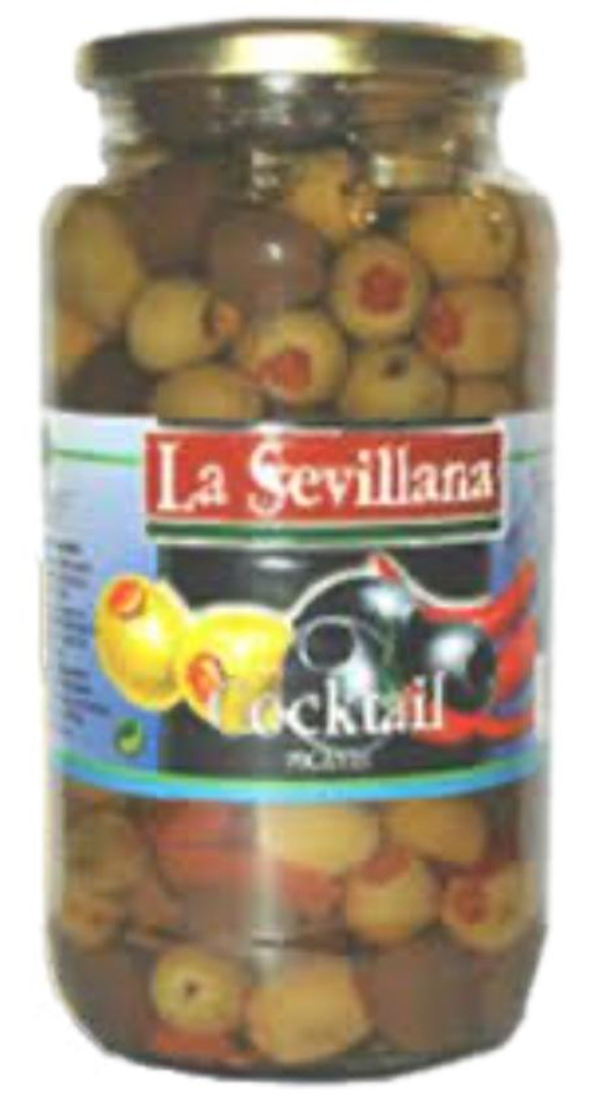 La Sevillana Cocktail Picante Spicy Olives 935g Gross 550g Drained